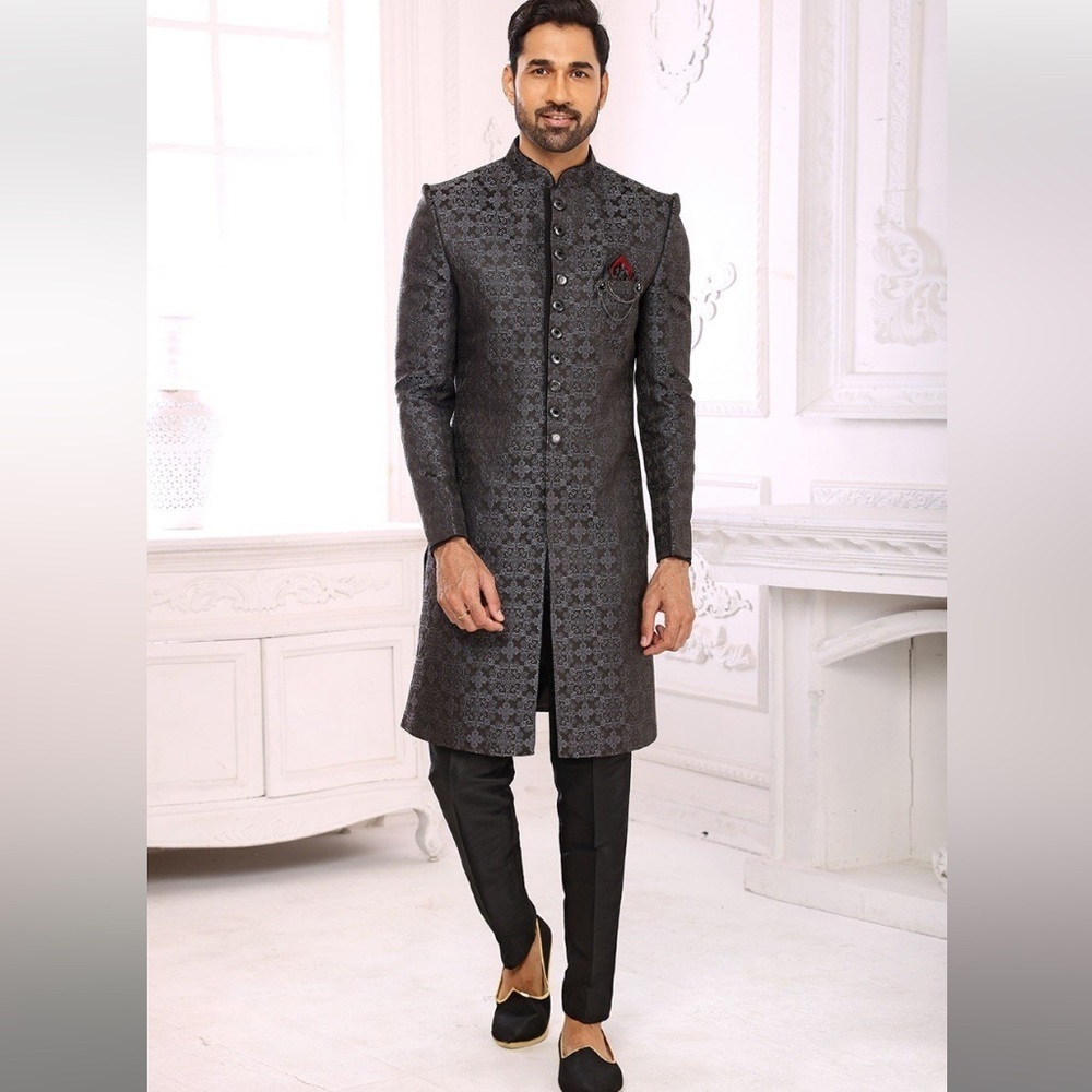 Manish Creations Black Silk Ethnic Pants Size 38 men’s - Picture 10 of 10